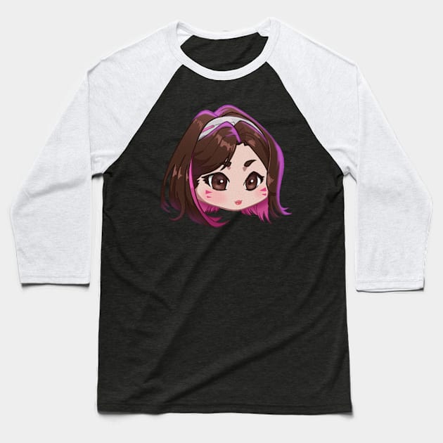 Dva Le Sserafim Skin Baseball T-Shirt by ahmedelsiddig